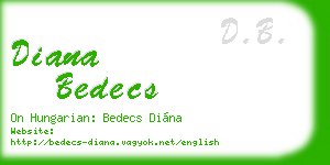 diana bedecs business card
